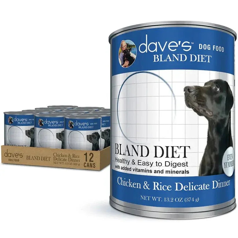 Dave's Restricted Diet Bland Chicken & Rice Dinner Canned Dog Food 12ea/13 oz - Talis Us