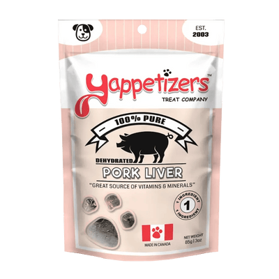 Dehydrated Pork Liver Dog Treats 3 oz - Talis Us