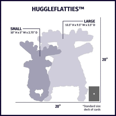 Dog Toys HuggleHounds Woodland HuggleFlatties Tough Squeaky Plush Small Dog Toys 3pk - Talis Us