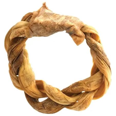 Dogginstix Braided Sticks Lamb Collagen Ring for Dogs Case of 40 - Talis Us