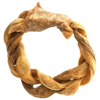Dogginstix Braided Sticks Lamb Collagen Ring for Dogs Case of 40 - Talis Us