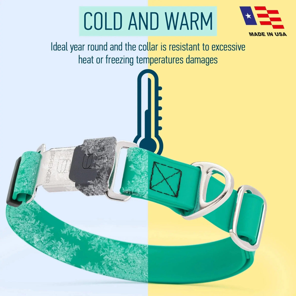 Dogline Biothane Waterproof Dog Collar with Herm Sprenger Stainless Steel Quick Release Buckle - Talis Us