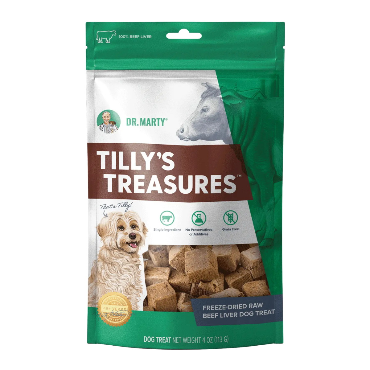 Dr. Marty Tilly's Treasures Beef Liver Dog Treat 4oz - Talis Us