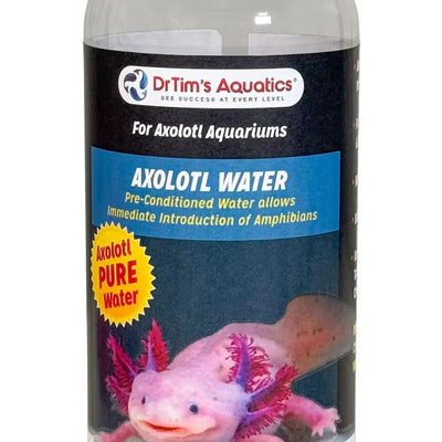 DrTim's Aquatics Axolotl Water for Aquariums, pre-conditioned and safe for amphibians