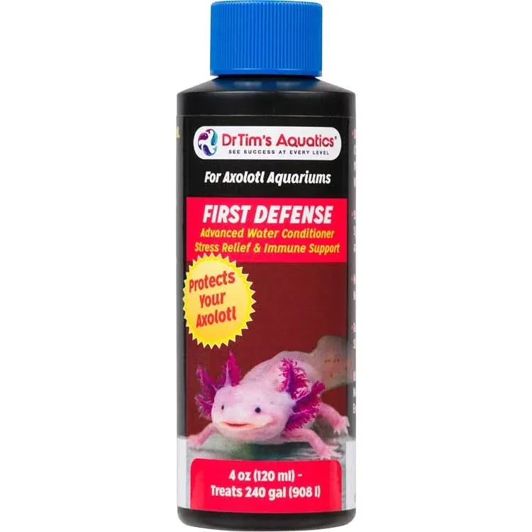DrTim's Aquatics First Defense Advanced Water Conditioner for Axolotl Stress Relief and Immune Support