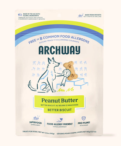 Archway Pet Peanut Butter Biscuits with Cricket Meal 5 oz Archway Pet