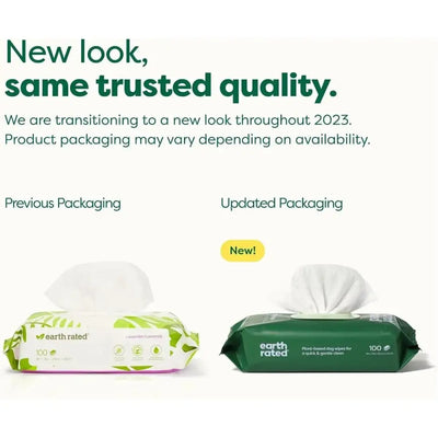 Earth Rated Dog Grooming Wipes 100ct. - Talis Us