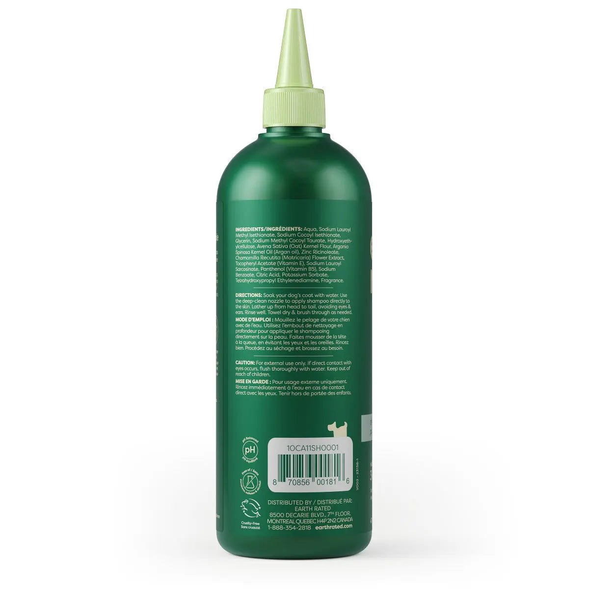 Earth Rated Dog Shampoo Short Hair 16oz - Talis Us