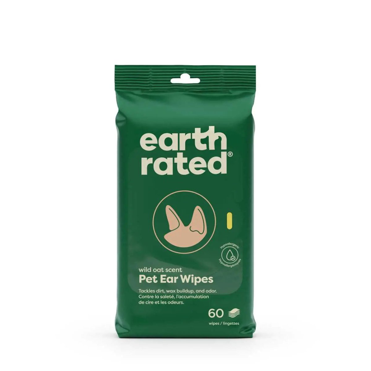 Earth Rated Pet Ear Wipes 60ct - Talis Us