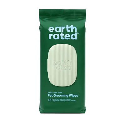 Earth Rated White Tea & Basil Grooming Wipes 100ct - Talis Us