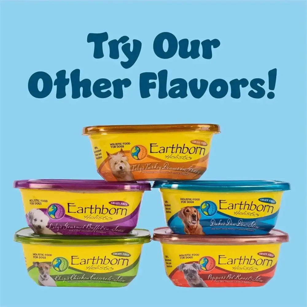 Earthborn Holistic Duke's Din - Din Stew Grain - Free Wet Dog Food 8ea/8 oz - Talis Us