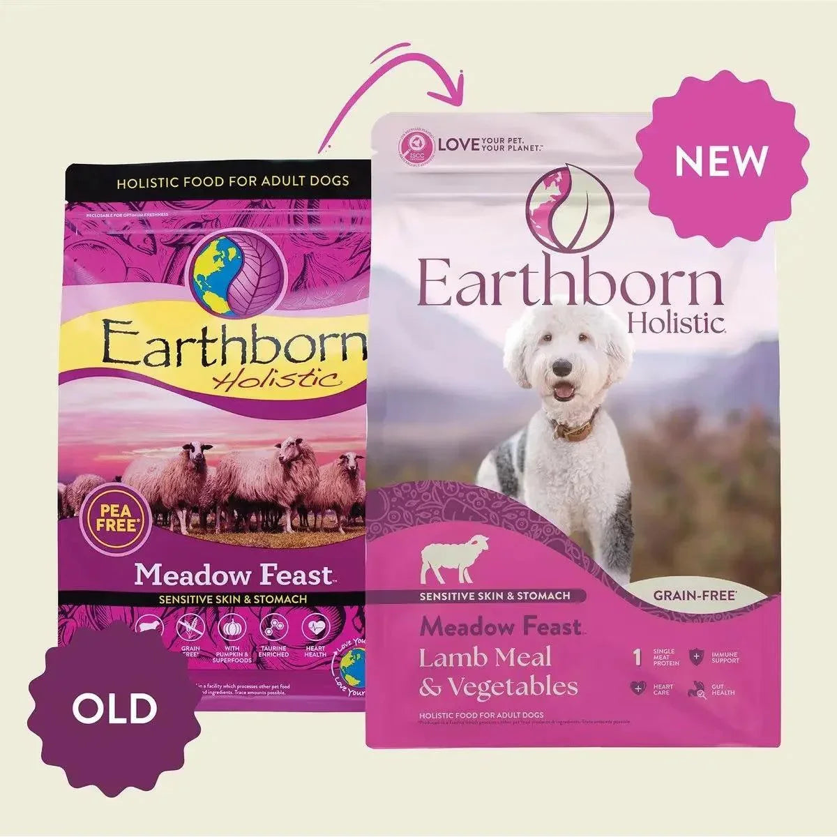 Earthborn Holistic Meadow Feast Lamb Meal & Vegetables Grain - Free Dry Dog Food - Talis Us