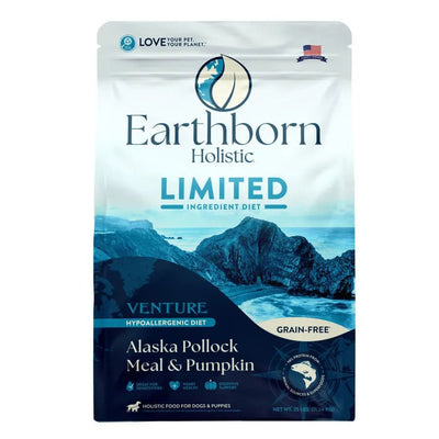 Earthborn Holistic Venture Limited Ingredient Alaska Pollock Meal & Pumpkin Grain - Free Dry Dog Food - Talis Us