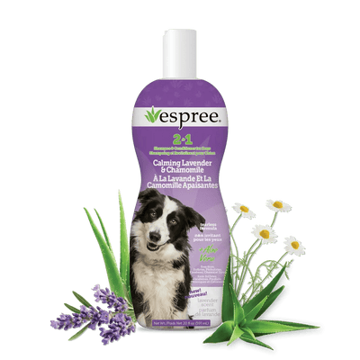 Espree 2in1 Calming Dog Shampoo Lavender & Chamomile 20 oz - Talis Us