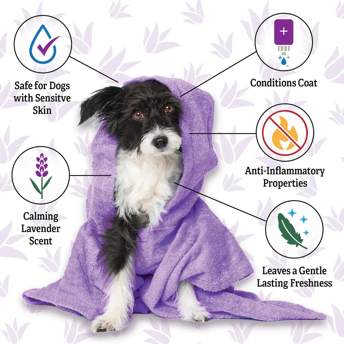 Espree 2in1 Calming Dog Shampoo Lavender & Chamomile 20 oz - Talis Us