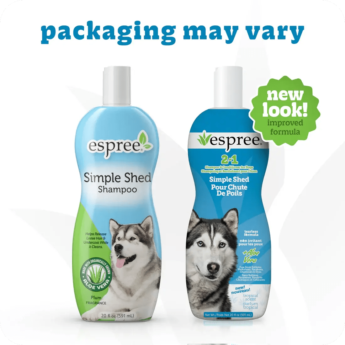 Espree 2in1 Simple Shed Dog Shampoo 20 oz - Talis Us