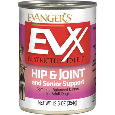 Evanger's EVX Restricted Diet Hip & Joint And Senior Support Wet Dog Food 12/12.5oz - Talis Us