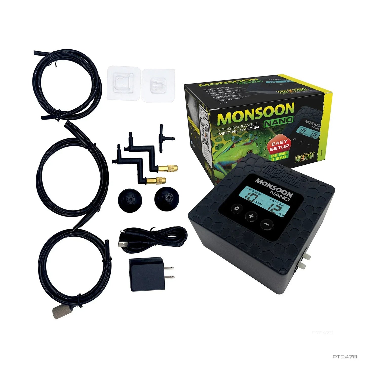 Exo Terra Monsoon Nano misting system for maintaining humidity in reptile habitats