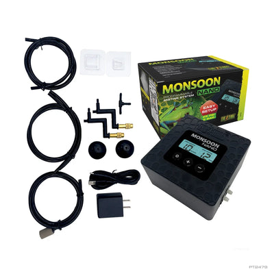 Exo Terra Monsoon Nano misting system for maintaining humidity in reptile habitats