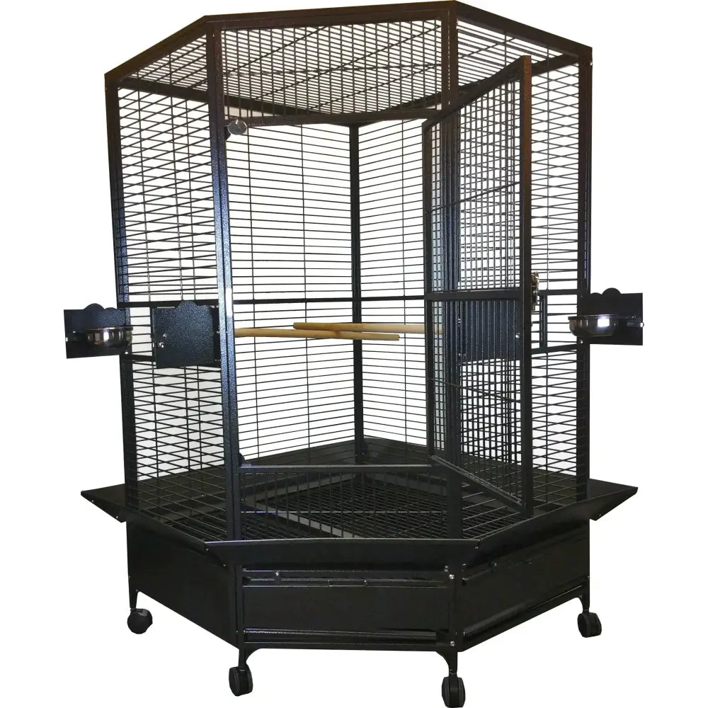 Extra Large Corner Bird Cage 42"x42"x73" A&E Cage Company