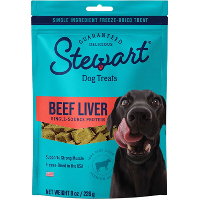 Stewart Single Ingredient Beef Liver Freeze-Dried Dog Treats
