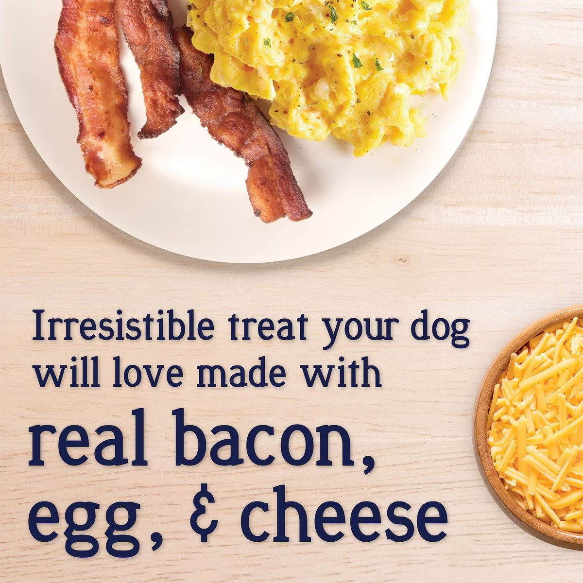 Stewart PuffPops Bacon, Egg & Cheese Recipe Freeze-Dried Dog Treats