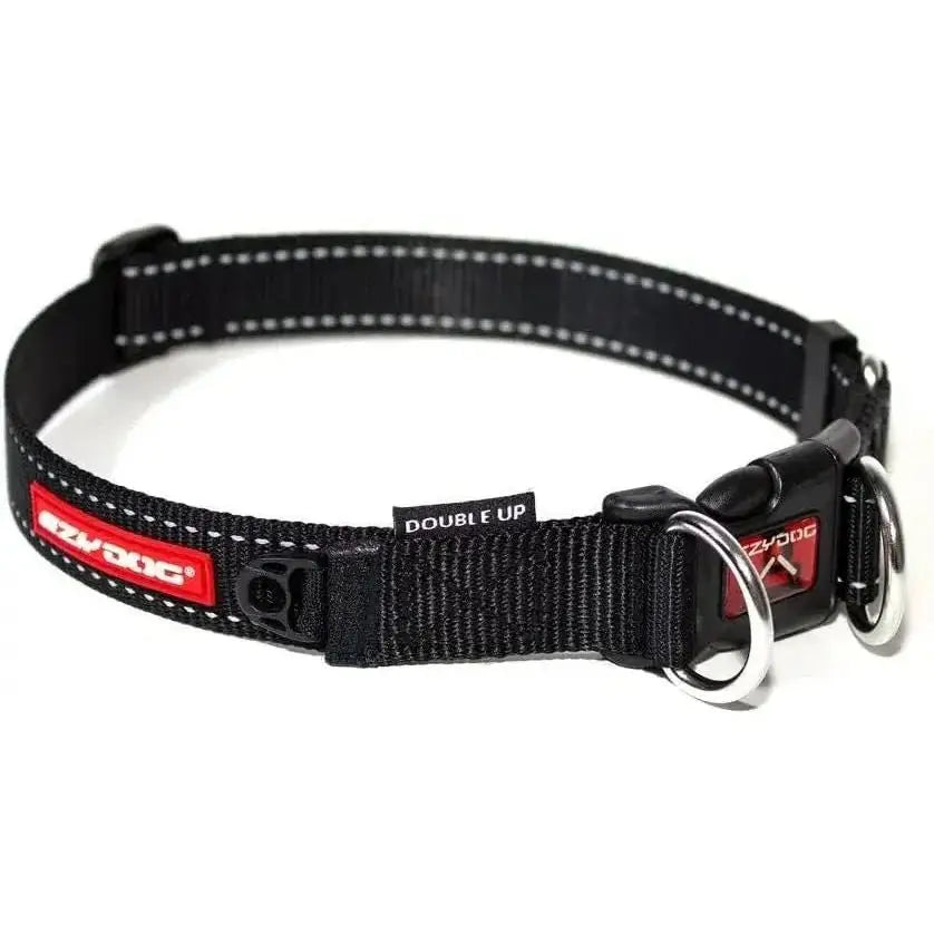 EzyDog Double Up Premium Nylon Dog Collar with Reflective Stitching - Talis Us