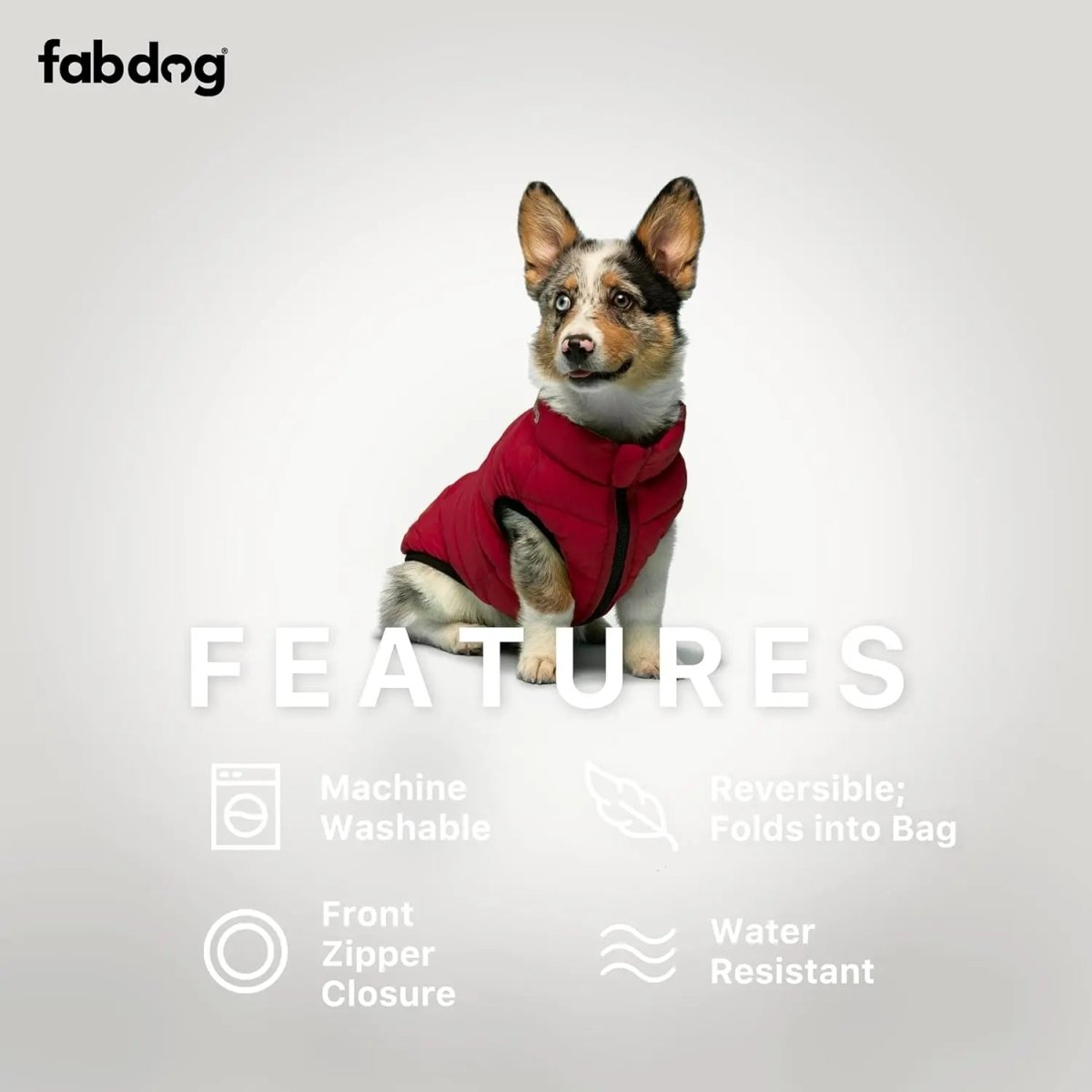 Fabdog Pack N' Go Reversible Dog Puffer Coats - Talis Us