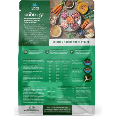 Farmland Traditions The Good List Gently Air Dried Chicken & Bone Broth Dog Food - Talis Us