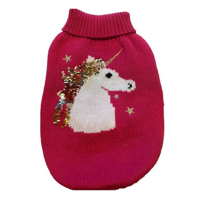 Fashon Pet Unicorn Sequin Dog Sweater - Talis Us