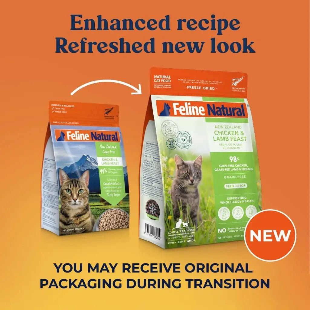 Feline Natural New Zealand Chicken & Lamb Feast Grain - Free Freeze - Dried Cat Food - Talis Us