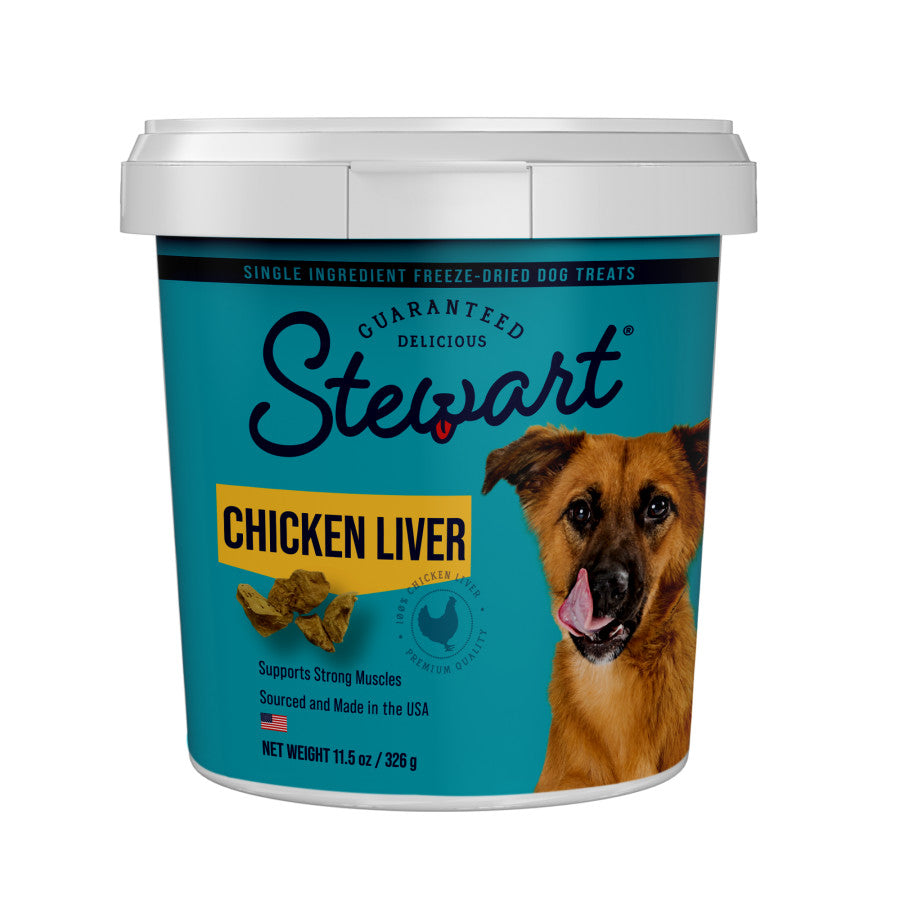 Stewart Single Ingredient Chicken Liver Freeze-Dried Dog Treats - Talis Us