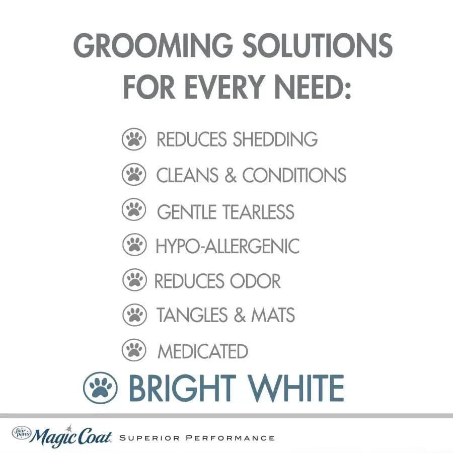 Four Paws Magic Coat Bright White Dog Shampoo 16 oz - Talis Us