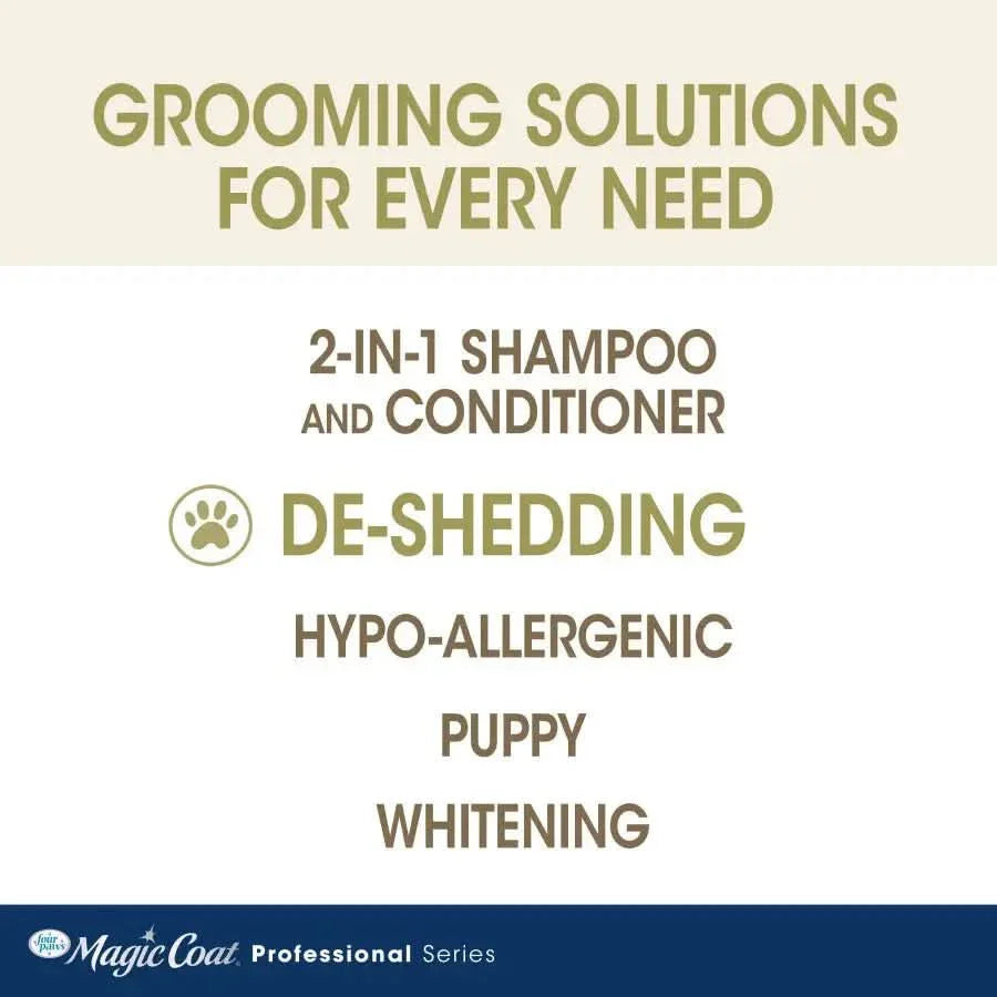 Four Paws Magic Coat Professional Series Nourishing Oatmeal Shed Control Dog Shampoo 16 oz - Talis Us