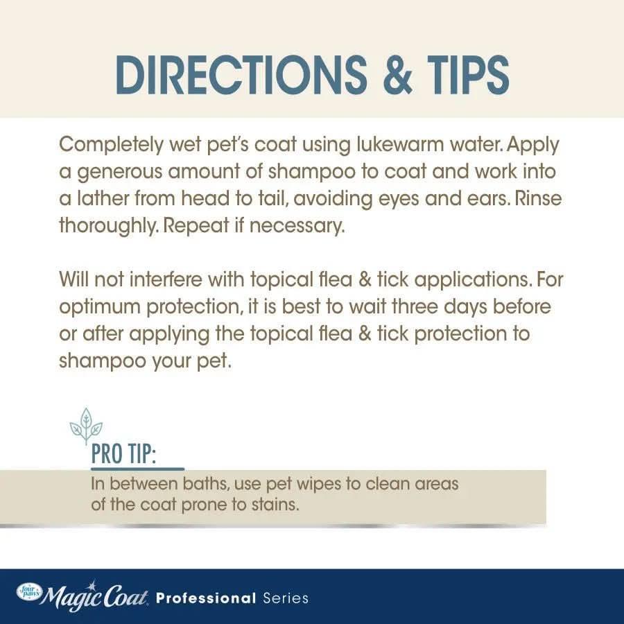 Four Paws Magic Coat Professional Series Nourishing Oatmeal Whitening Dog Shampoo 16 oz - Talis Us