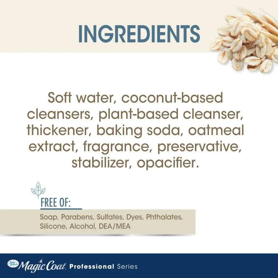 Four Paws Magic Coat Professional Series Nourishing Oatmeal Whitening Dog Shampoo 16 oz - Talis Us