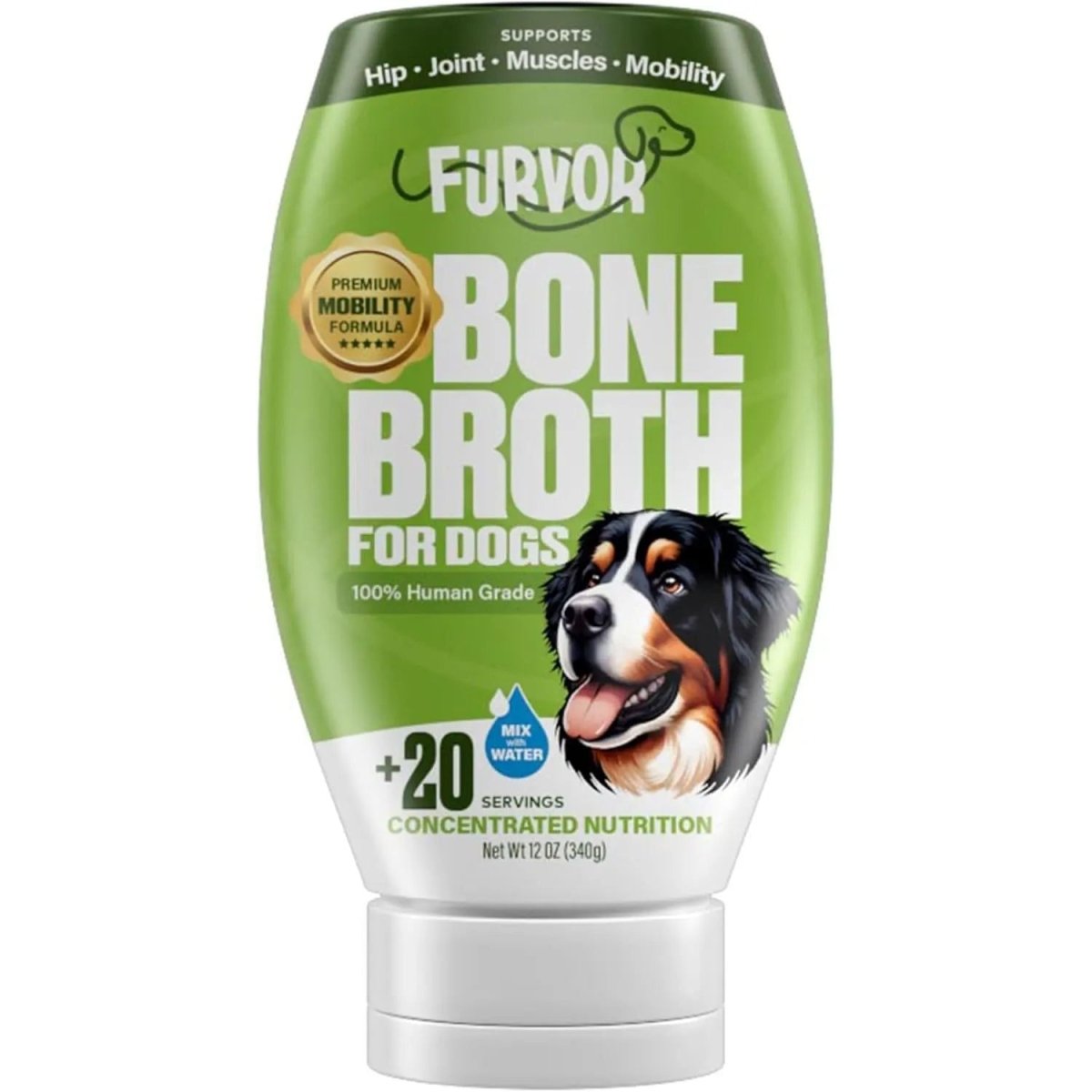 Furvor Mobility Support Beef Bone Broth Healthy Dog Food Topper - Talis Us
