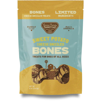 Gaines Family Farmstead Cheese Drizzled Sweet Potato Bones Dog Treats 8oz - Talis Us