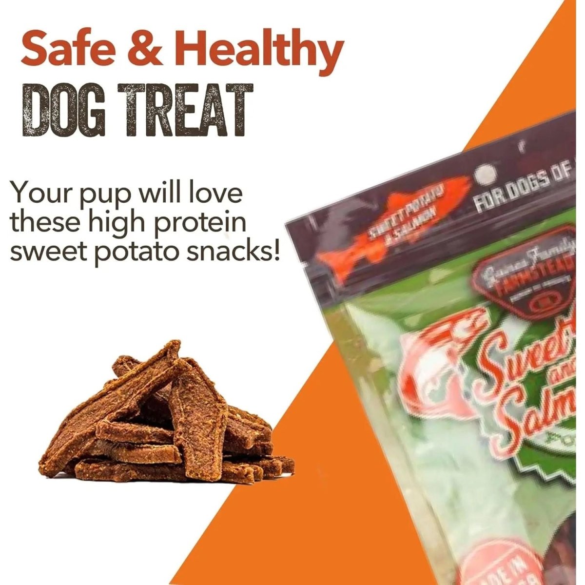 Gaines Family Sweet Potato & Salmon Fillets Dog Treats - Talis Us