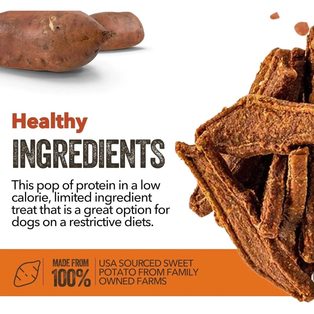 Gaines Family Sweet Potato & Salmon Fillets Dog Treats - Talis Us