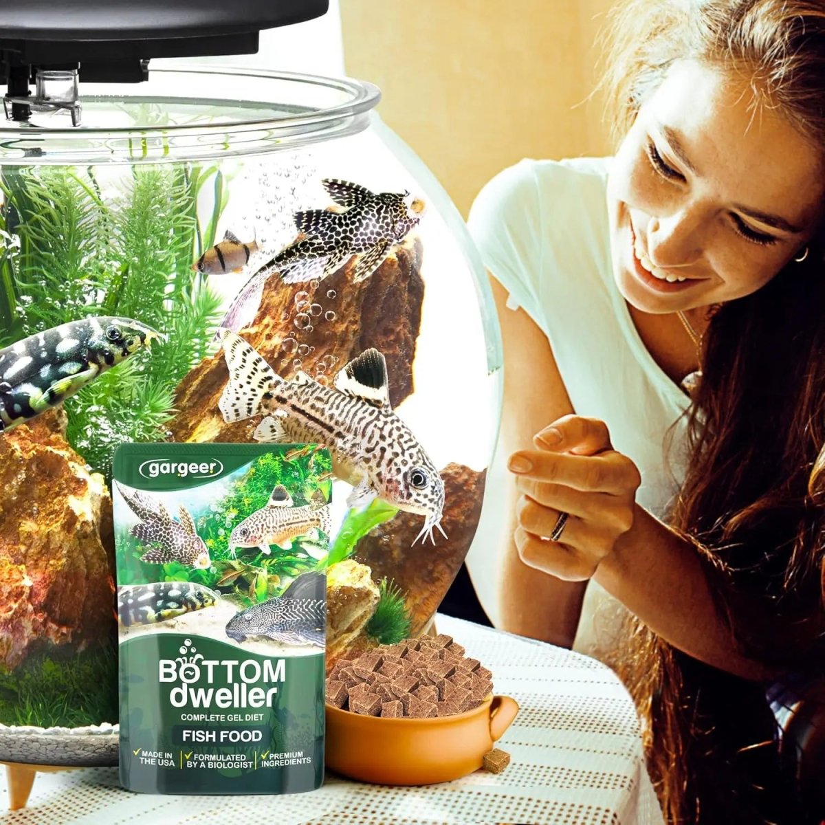 Gargeer Complete Bottom Dweller Fish Food for Advanced Breeders 3oz - Talis Us