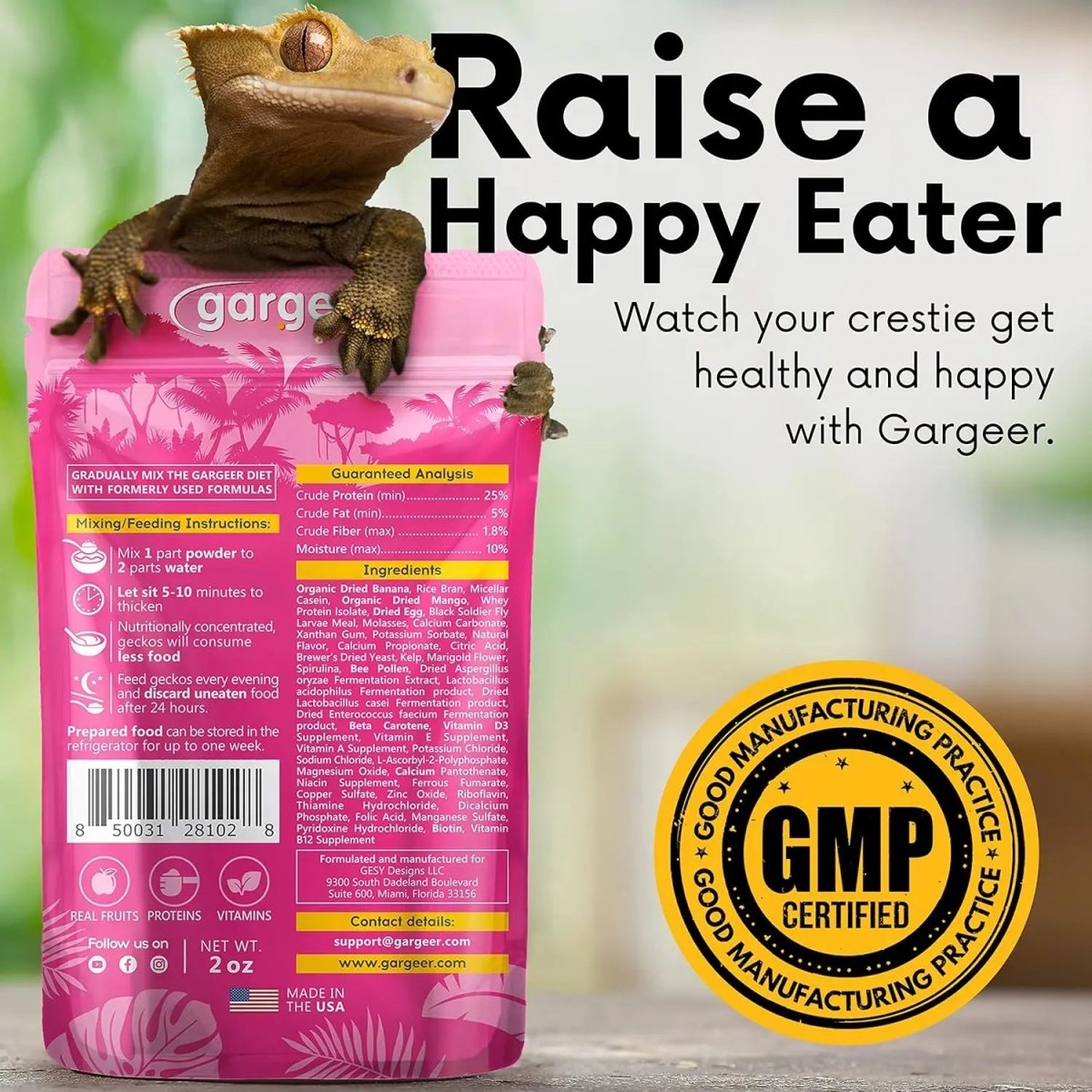 Gargeer Complete Breeder Crested Gecko Food - Talis Us