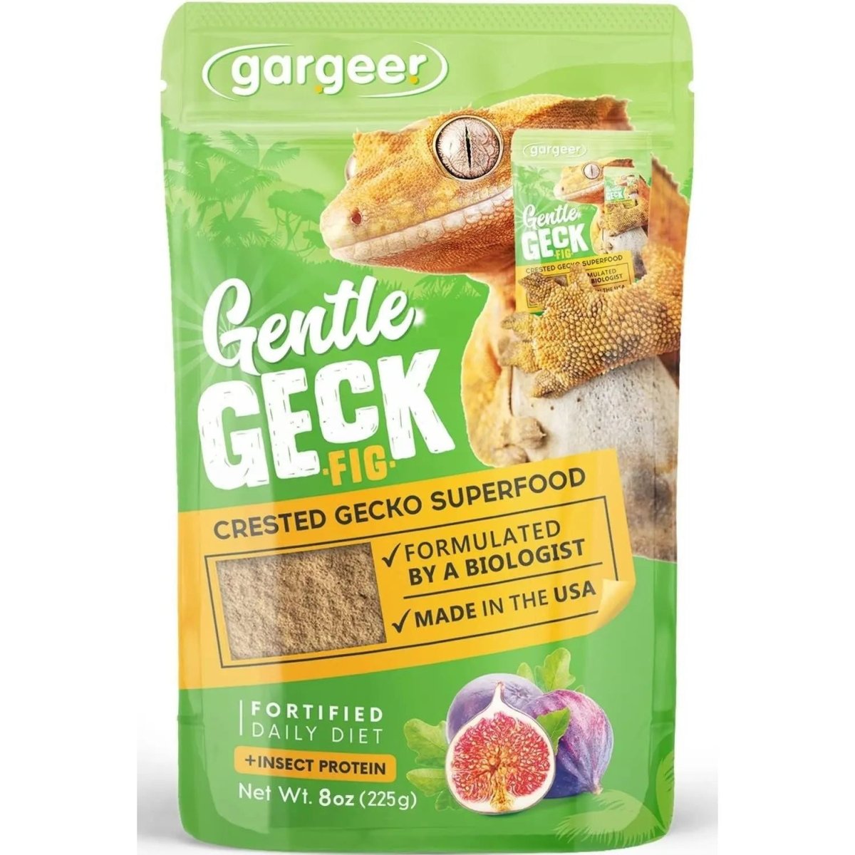Gargeer Complete Fig & Insects Protein Crested Gecko Food - Talis Us