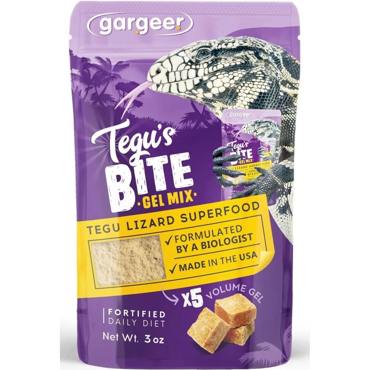 Gargeer Complete Gel Diet Tegu Lizard Food 3oz - Talis Us