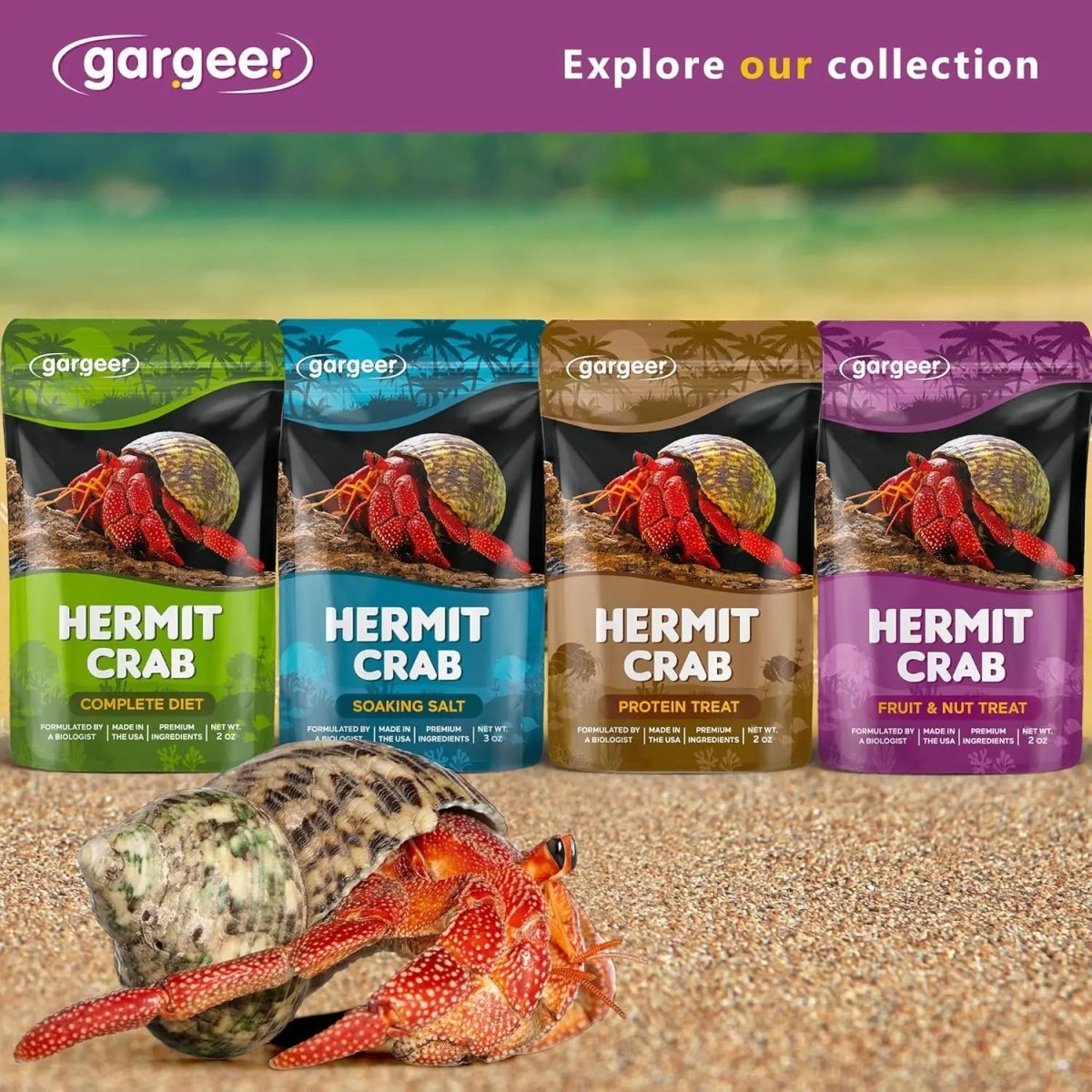 Gargeer Fruit & Nuts Hermit Crab Treats 2oz - Talis Us