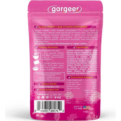 Gargeer Hermit Crab Multi - Vitamin Supplement 4oz - Talis Us