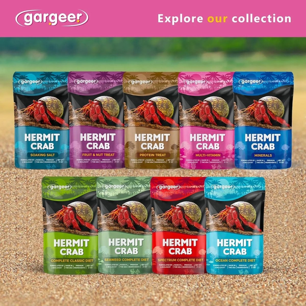Gargeer Hermit Crab Multi - Vitamin Supplement 4oz - Talis Us