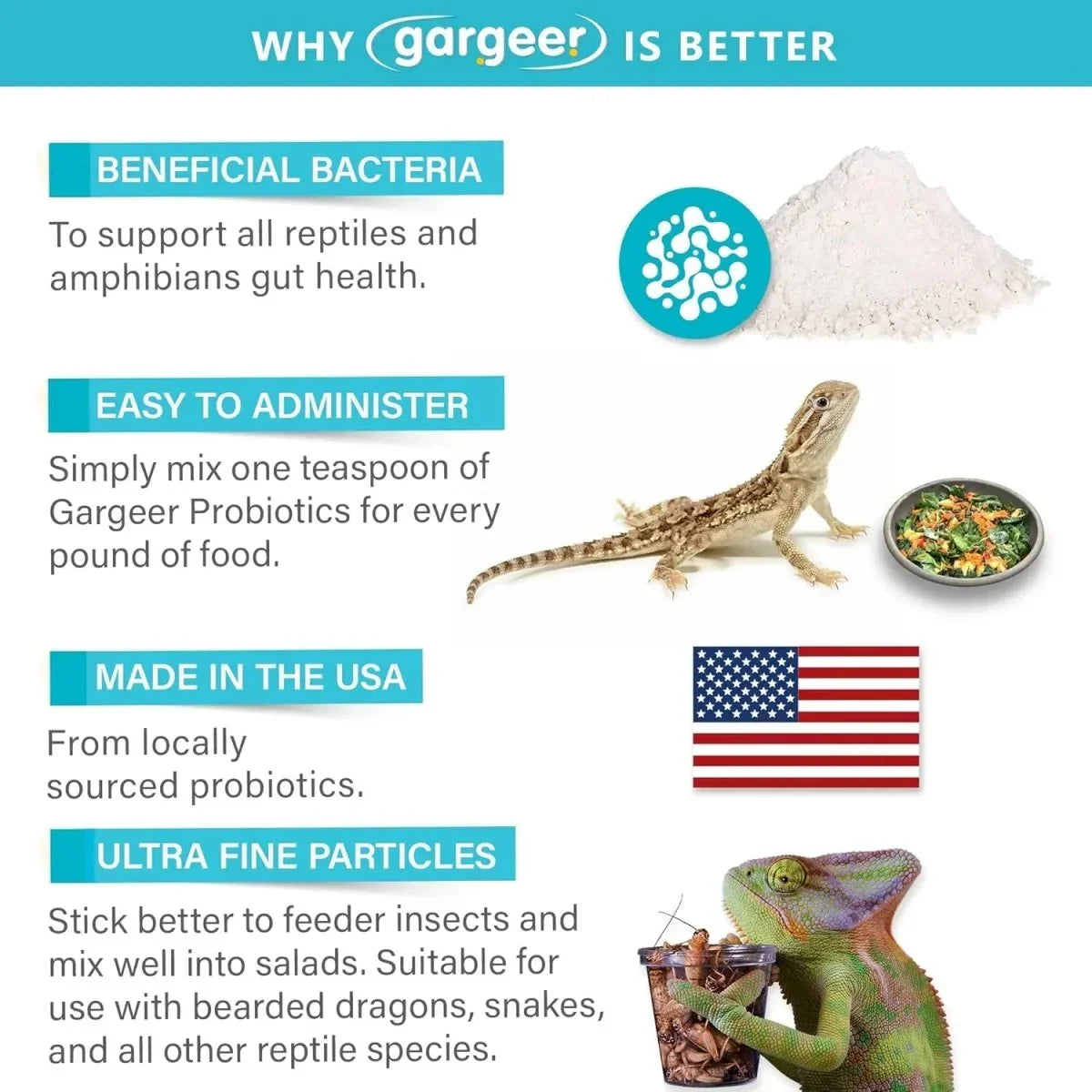 Gargeer Probiotic Reptile Supplement 2 Oz - Talis Us