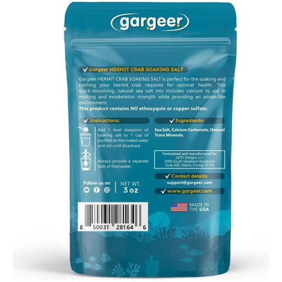 Gargeer Soaking Salt Hermit Crab Supplement 3 oz - Talis Us
