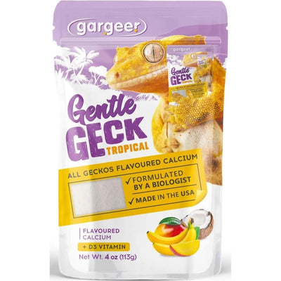 Gargeer Tropical Blend Calcium Powder Reptile & Amphibian Supplement 4oz - Talis Us